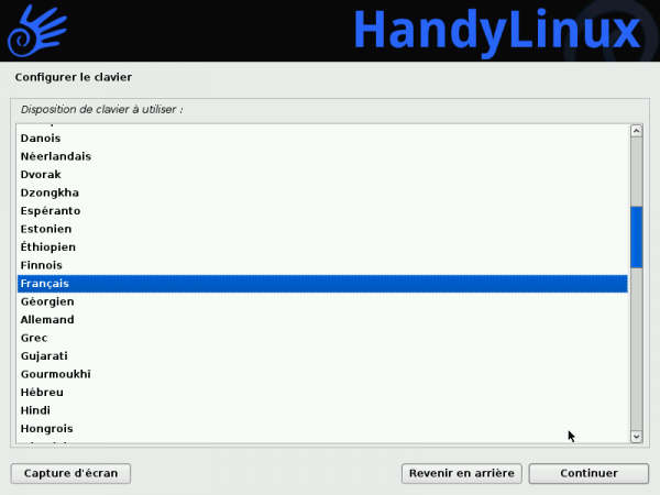 Handylinux-21 install-01-clavier.png