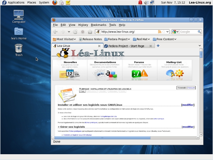 Installer Fedora 14 — Lea Linux