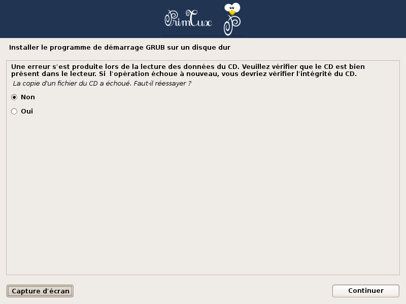 Fichier:Primtux2-install-10 grub reessayer non.png